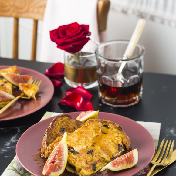 French toast Valentines breakfast