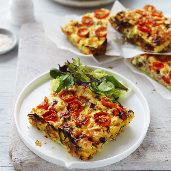 Vegetable and Ham Slice Recipe 