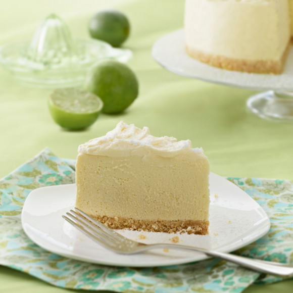 White Chocolate Lime Angel Cheesecake