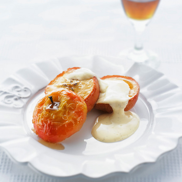 Baked Apples with Creamy Vanilla Bean Custard