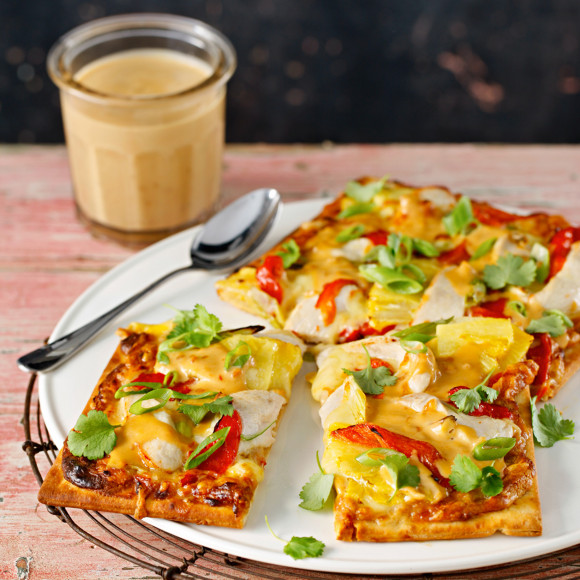 Satay Chicken Pizza