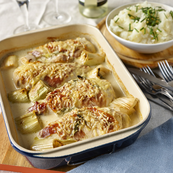 Baked Chicken with Mustard and Cheese