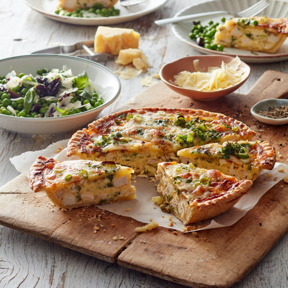 Chicken pie recipe made with leftover BBQ chicken 