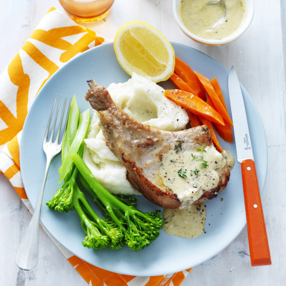 Milk Braised Pork Loin Chops
