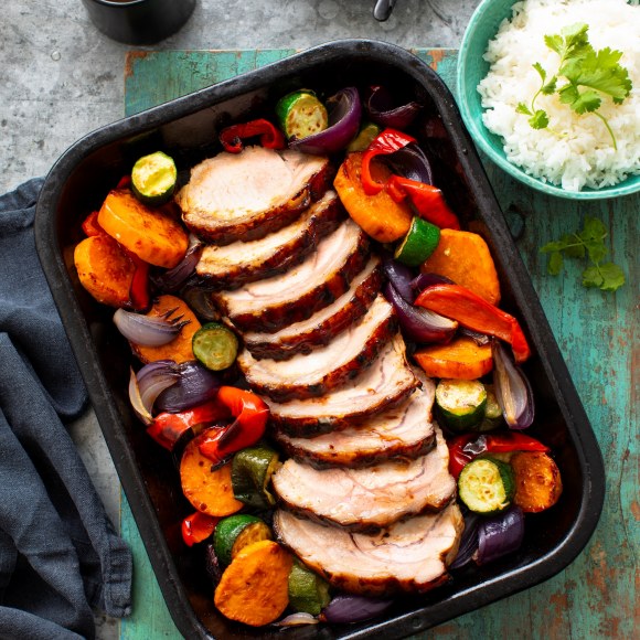 Passage to Asia Hoising & Garlic Pork Tray Bake