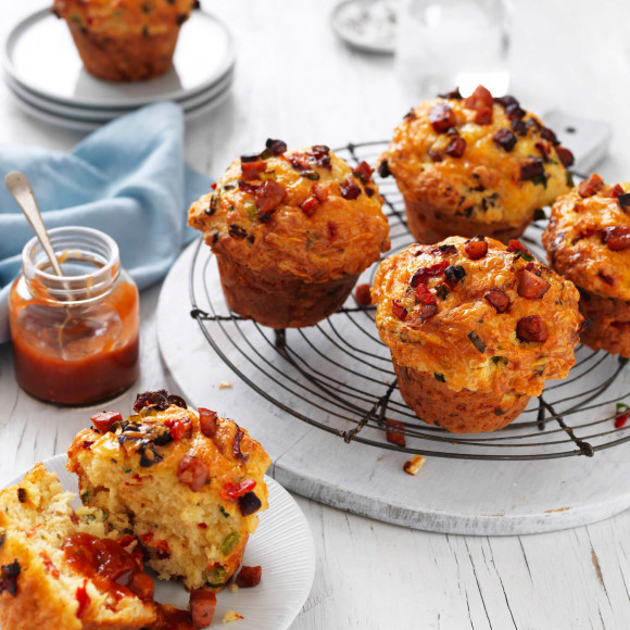 Savoury Jumbo Texas Muffins with chorizo recipe