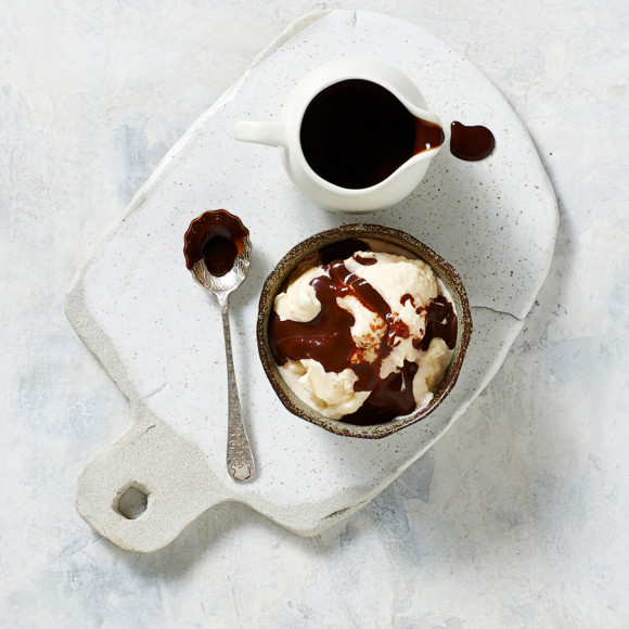 Vanilla Ice Cream and Hot Chocolate Sauce