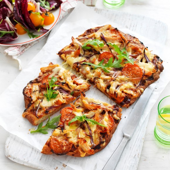 Lactose Free BBQ Chicken & Sweet Potato Pizza