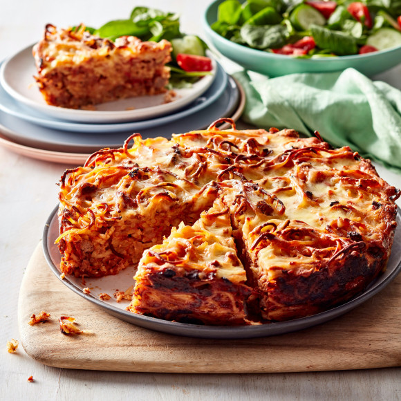 Leftover Spaghetti Bolognese Cake recipe