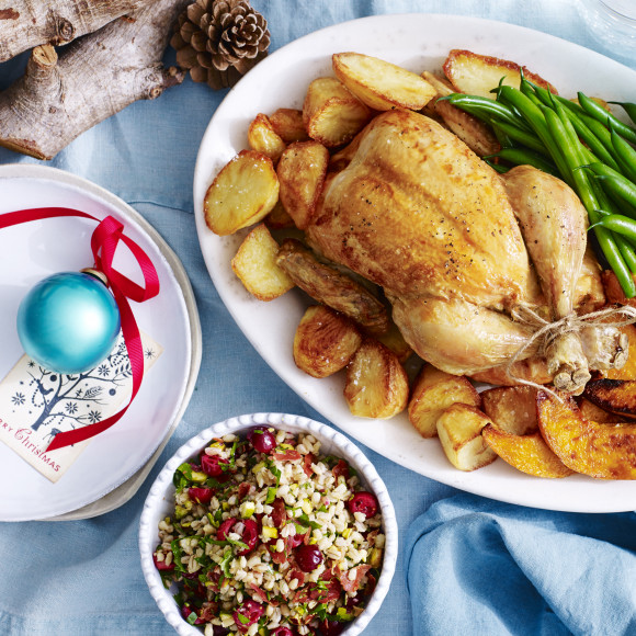 Barley, Cranberry and Pistachio Stuffing