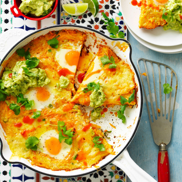 Sweet potato hash brown with eggs