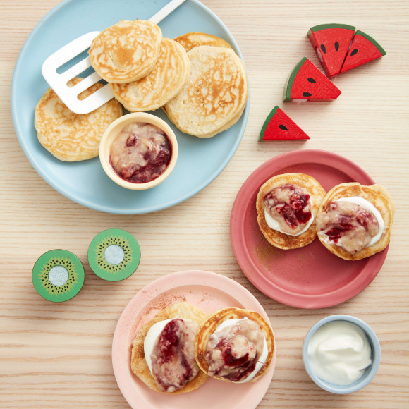 Mini almond pancakes recipe