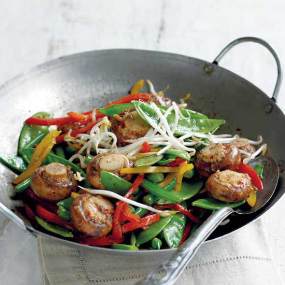 Wok Tossed Mushrooms and Veg recipe