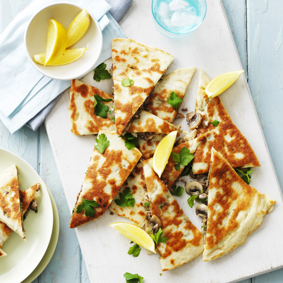 Mushroom, Lamb and Feta Gozleme