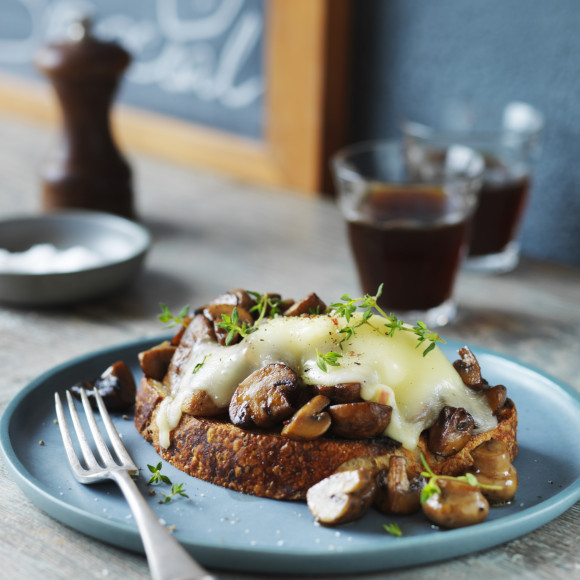 Mushrooms and Taleggio on Sourdough