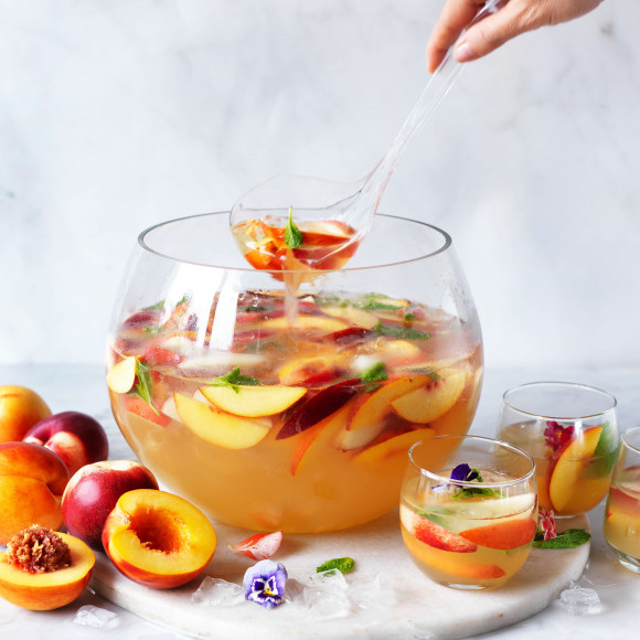 Nectarine mocktail punch recipe