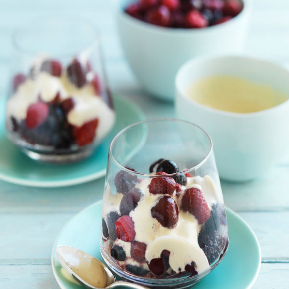 Mixed Berries With Zabaglione