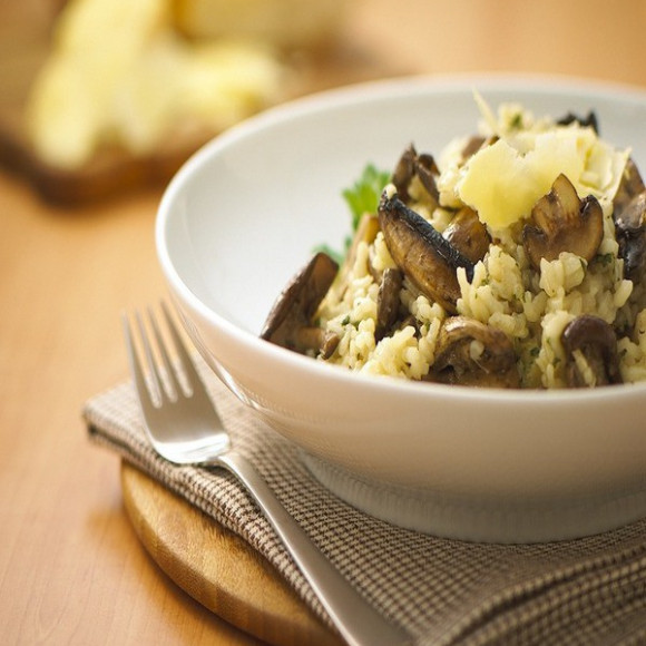Mushroom Parmesan Risotto