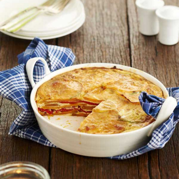 Roasted Capsicum and Sweet Potato Frittata