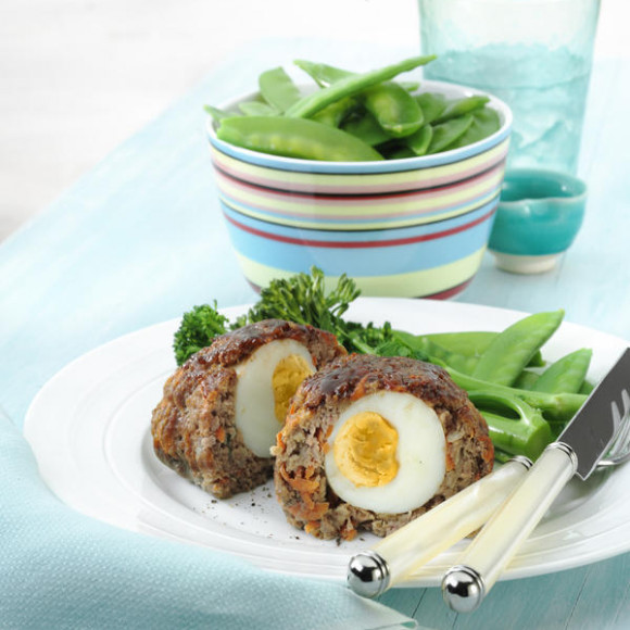 Mini Meatloaf With Hardboiled Egg