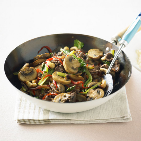 Mushroom, Beef & Cashew Stir-fry recipe