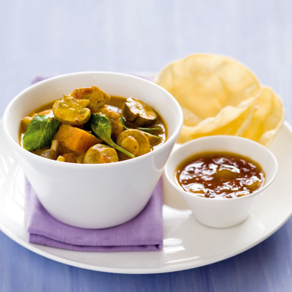 Mushroom, Chicken & Sweet Potato Curry