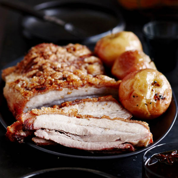 Roasted Pork Belly with best crackle, Sweet Soy & Ginger Sauce