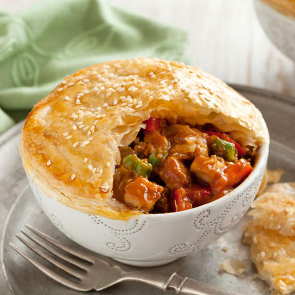 Satay Chicken Sauce Pot Pies