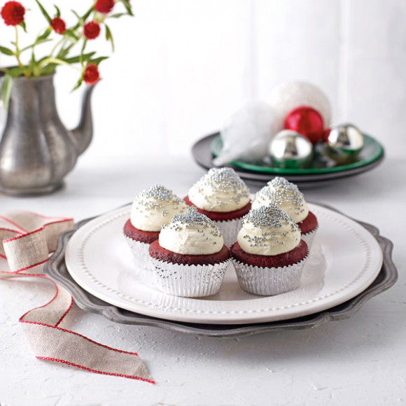 Christmas Red Velvet Cupcakes