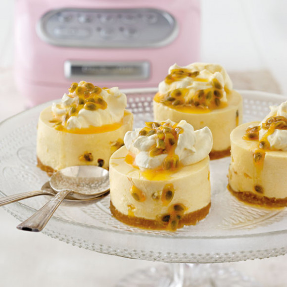 Passion Fruit Ripple Cheesecake