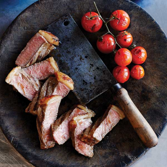 Rump Steak with Baby Truss Tomatoes