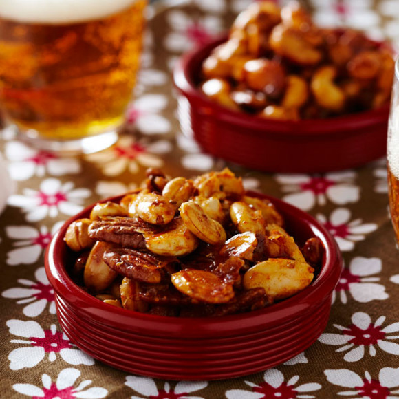 Sweet and Spicy Roasted Nuts
