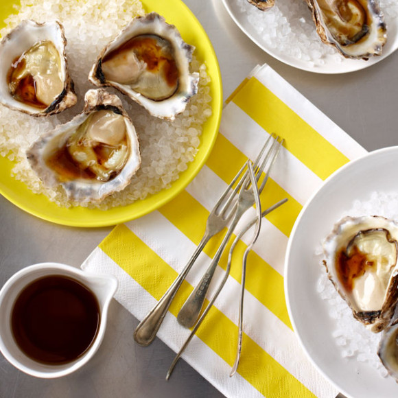 Oysters with Soy and Lime Dressing