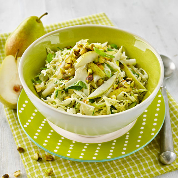 Pear and Pistachio Slaw