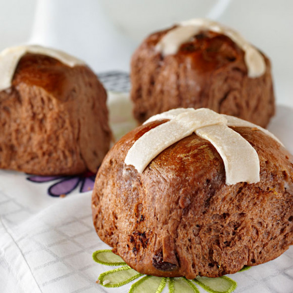 Chocolate Hot Cross Buns Recipe