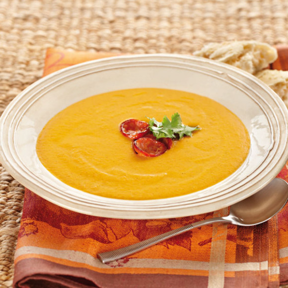 Spanish Roasted Carrot & Tomato Soup
