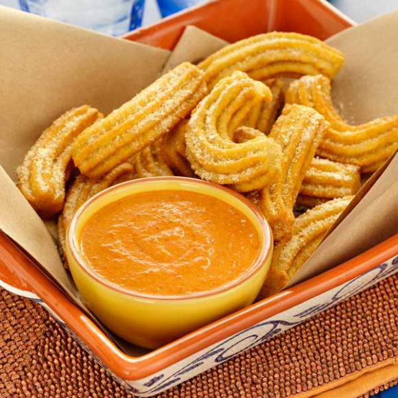 Savoury Cheese Churros With Creamy Sauce
