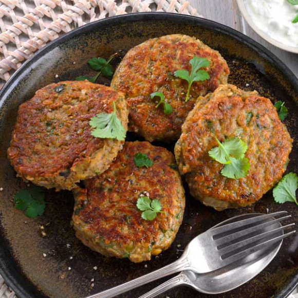 Spiced Lentil and Chickpea Patties