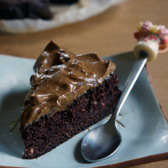 Paleo Chocolate Cake with Chocolate Mousse Icing