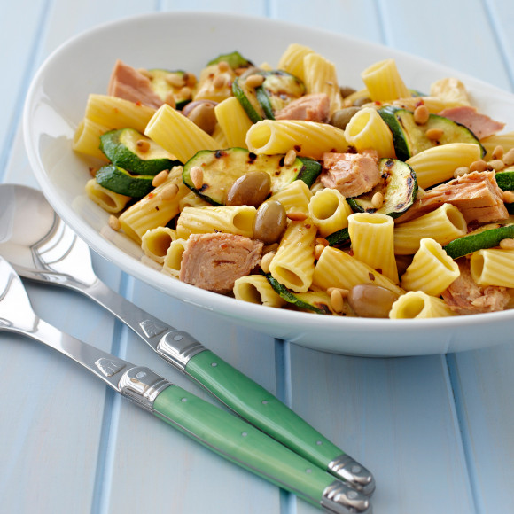 Pasta Salad with Tuna and Green Olives