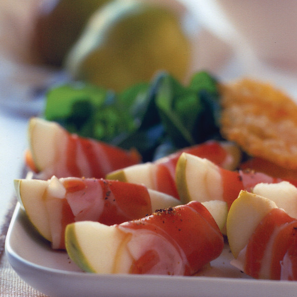 Pears Wrapped with Prosciutto