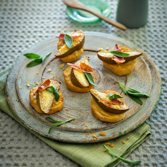 Pear and Mustard Welsh Rarebit