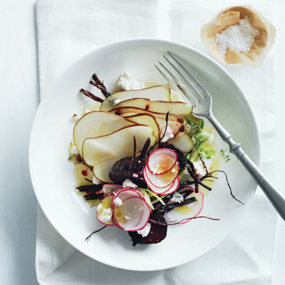 Roasted Beetroot, Radish and Pear Salad