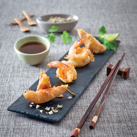 Pear and Prawn Tempura