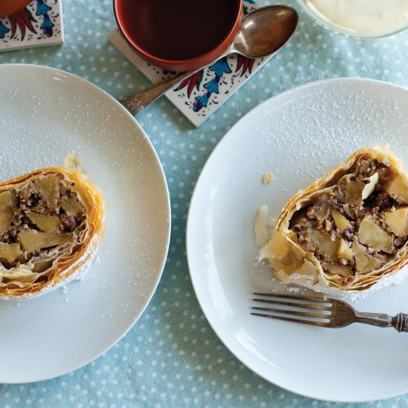 Pear and Walnut Strudel