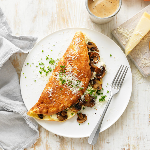 Mushroom Soufflé Omelette Recipe