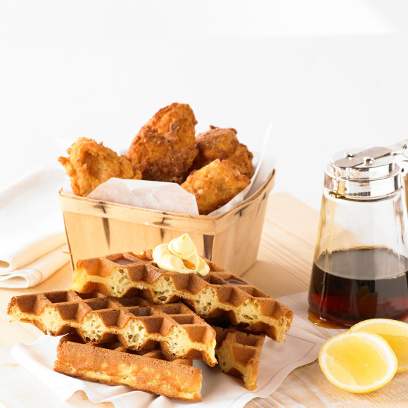 Southern Fried Chicken with Maple Syrup Waffle