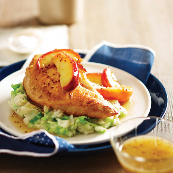 Turkey Breast Fillet with Apples and Colcannon