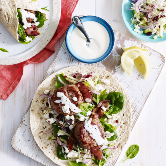 Turkey rissole lunch Wrap 