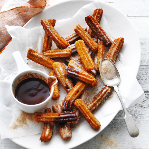 Sweet Potato Churros with Cacao Dipping Sauce